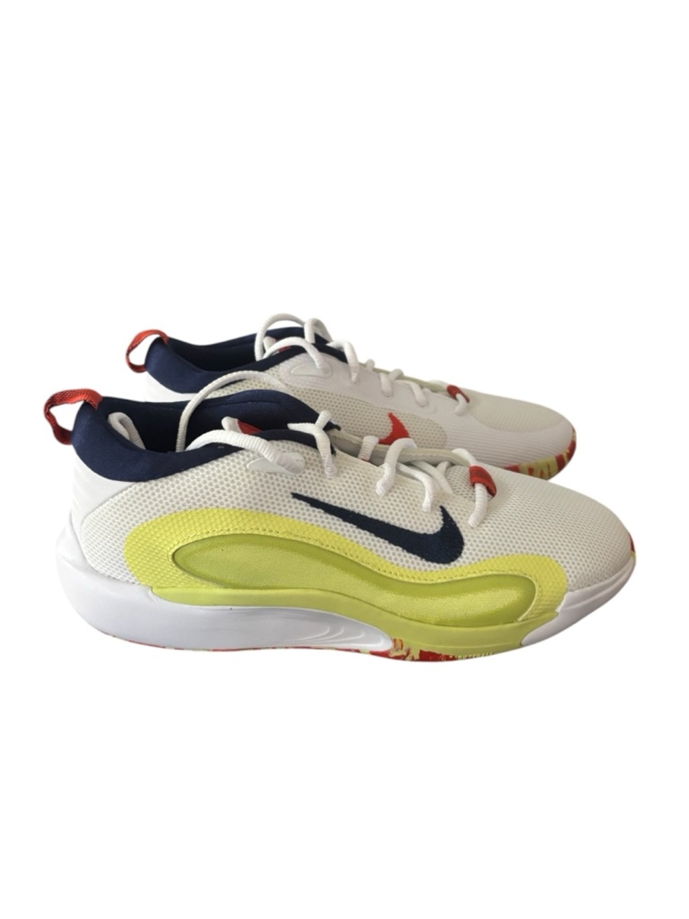 Nike‎ ISOFLY GS White Limelight Size 7 Kid Athletic Shoes HJ3866-100 NWOT